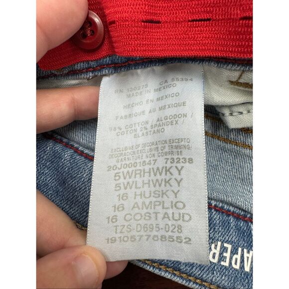 Wrangler Boys Taper Fit Jeans Size 16 Husky - Picture 7 of 8